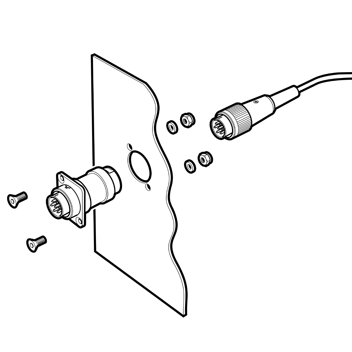 M043 Headset panel adaptor
